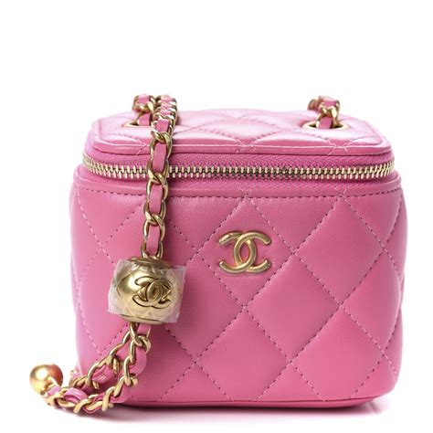 chanel mini vanity pink|Chanel small vanity with chain.